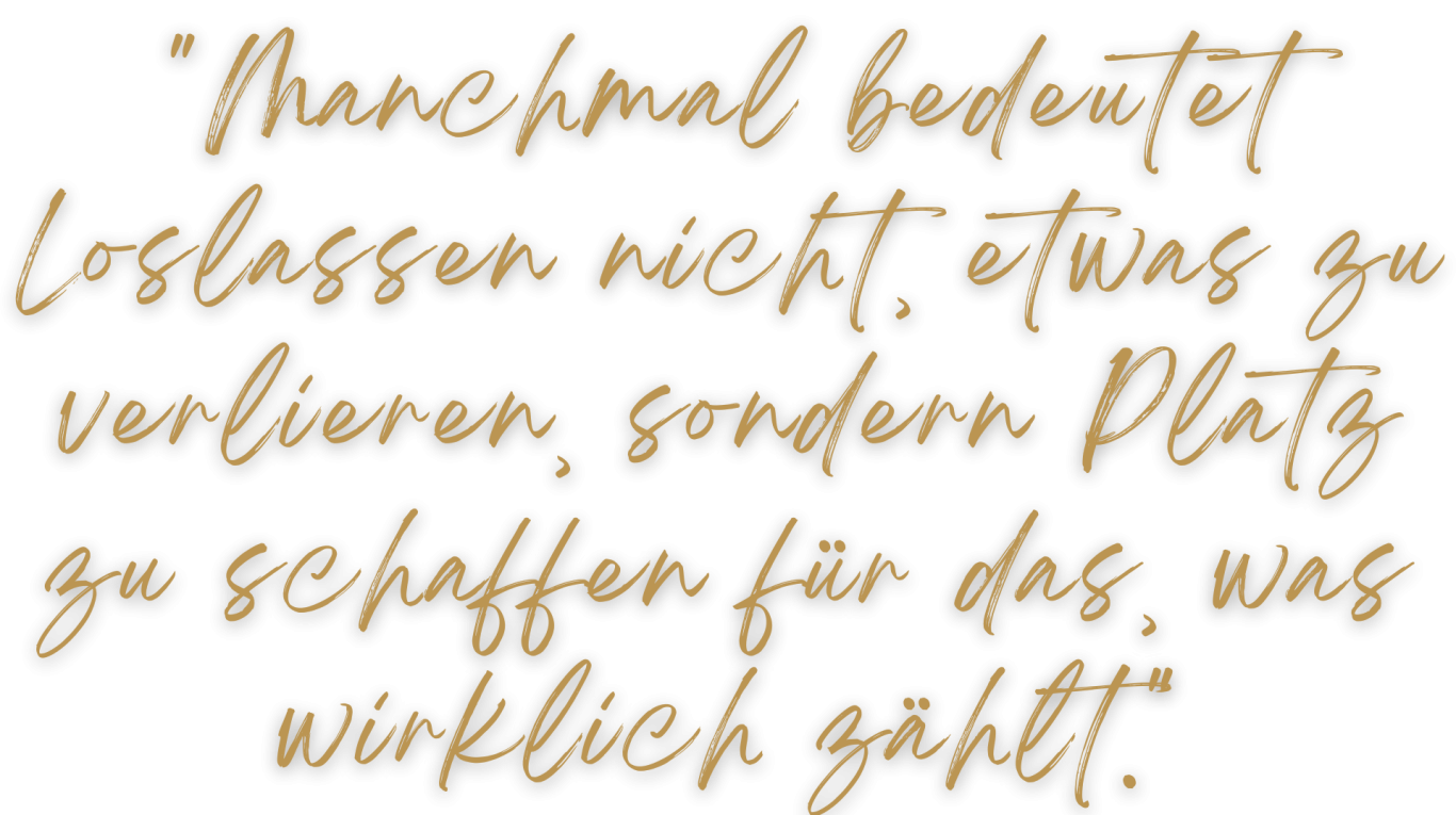 Handschriftlicher Spruch: Echte Verbindung gibt dir die Kraft, deinen Weg zu gehen.