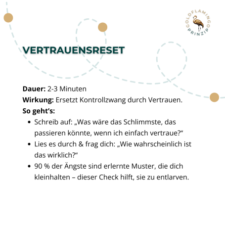 Übung VERTRAUENSRESET