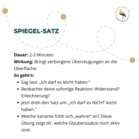 Übung SPIEGEL-SATZ