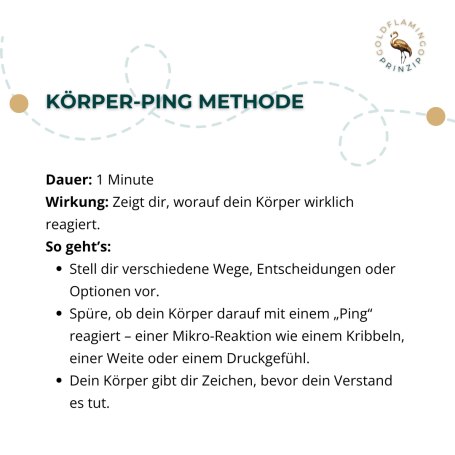 Übung Körper-Ping-Methode